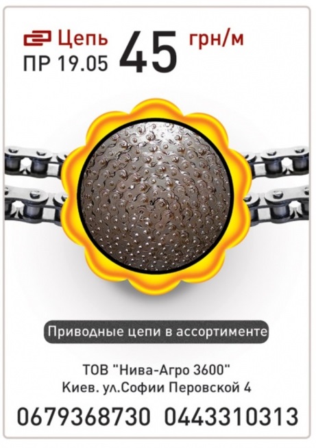 Привідні ланцюги в асортименті